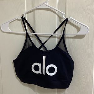 ALO criss cross bra top size small black